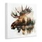 Stupell Industries Moose Antlers Silhouette Wall Plaque Art Design by LSR Design Studio
